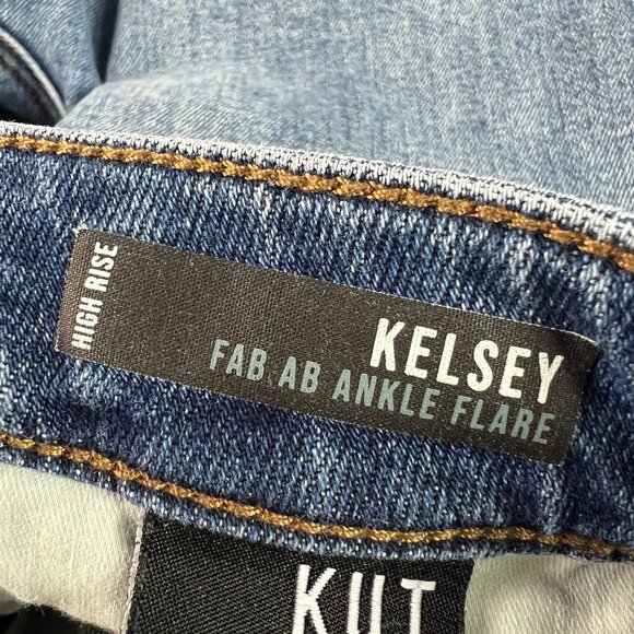 Kut From The Kloth Jeans Women's 28x26* Kelsey Ankle Flare High Rise Denim Tag 4 - Picture 8 of 16